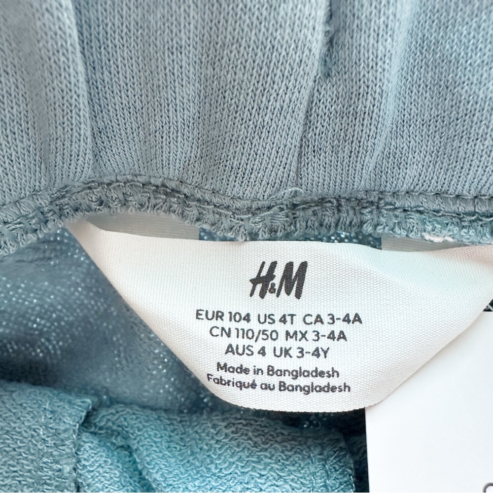 Organic Cotton New Sweat Shorts in Light Dusty Blue NWT - Picture 8 of 11